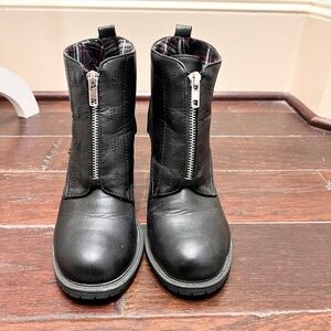 Mojo Moxy Black Heeled Boots